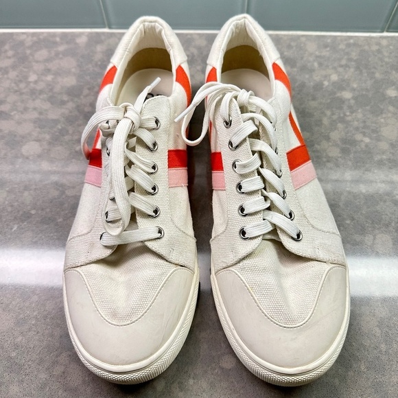 BP Sneaker with Pink Stripes | Size 9.5 - Picture 2 of 8